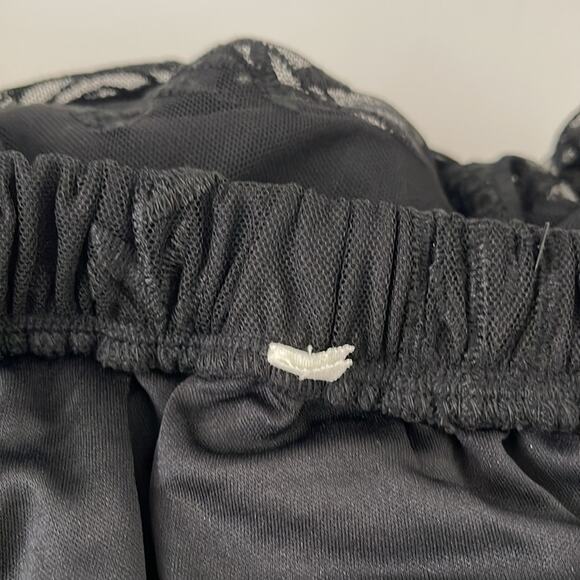 PinkBlush Off Shoulder Lace Overlay Maxi Black Dress Size S - Picture 12 of 16